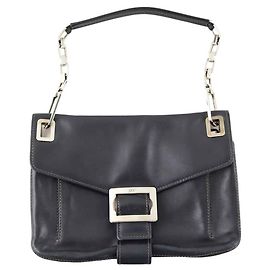 Roger Vivier Bolsa de ombro de couro preto Preto