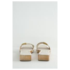 Jacquemus-White leather clogs-White
