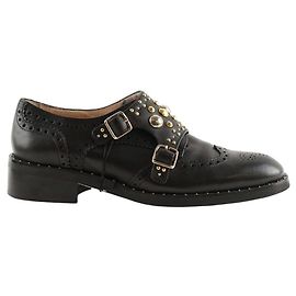 Maje Mocassins en cuir noirs Noir