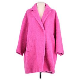 Gerard Darel Pink wool coat Pink