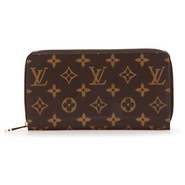 Louis Vuitton Monogram Zippy Wallet Brown