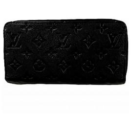 Louis Vuitton-Louis Vuitton Zippy Wallet Monogram Empreinte Long Wallet-Black
