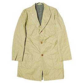 Autre Marque Abrigo de sarga de algodón Sanca × BEAMS BOY Beige