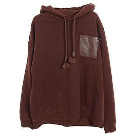 Sudadera con capucha de algodón de corte relajado Loewe Castaño