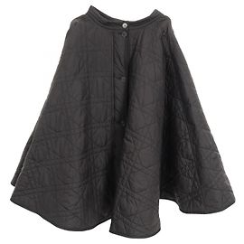 Christian Dior Micro Cannage Quilting Technical Taffeta Skirt Black