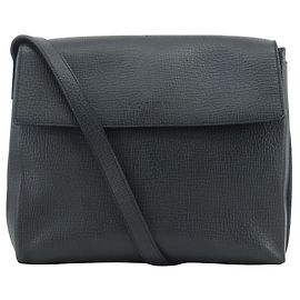 Bolsa de ombro de couro Loewe com uma alça Cinza