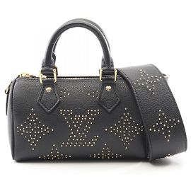 Sac à main Nano Speedy Monogram Empreinte Louis Vuitton Noir