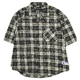 Autre Marque Obrigado CHEMISE DE COL ABERTO XADREZ Camisa de algodão (Limitada) Preto