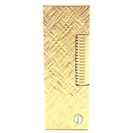 Alfred Dunhill Dunhill Square All-over Pattern Lighter Golden