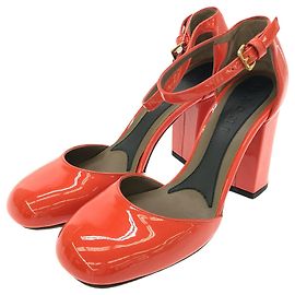 Marni Patent Leather Pumps Orange Orange