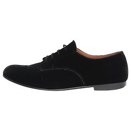 Autre Marque Scarpe in velluto nero con lacci - taglia EU 40 Nero
