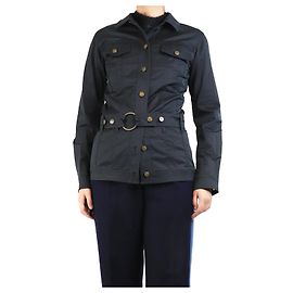 Saint Laurent Gewaschene schwarze Utility-Jacke - Größe UK 12 Schwarz