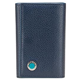 BVLGARI Bulgari Bulgari Leather Key Case Blue Other Navy blue