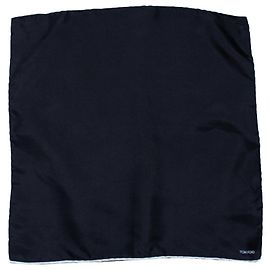 Tom Ford, schwarze Einstecktuch Schwarz