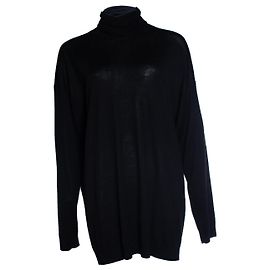 Acne, schwarzer Rollkragenpullover Schwarz