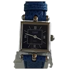 Van Cleef & Arpels Klassische Quadratische Uhr Blau