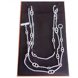Hermès Collana Hermes Farandole 160cm Argento