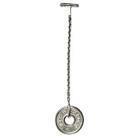 Hermès Silver 925 Keychain Bag Charm Silvery