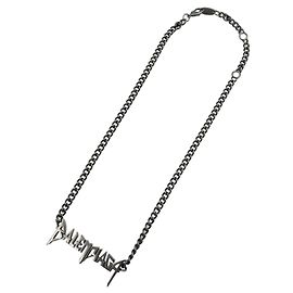 Balenciaga Silver Metal Necklace Silvery