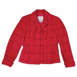 Moschino Cheap And Chic Moschino vintage 1990s red checkered jacket Red