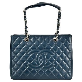 Chanel GST Chain Tote Bag in Blue Blue