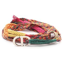 Cinto de couro multicolorido Christian Dior Multicor