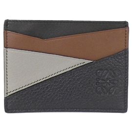 Estuche para tarjetas de visita Loewe Puzzle Castaño Negro