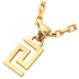 Collier Plaqué Or Greca de Versace Doré