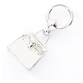 Hermès-Anneau de foulard Hermès Twilly-Argenté