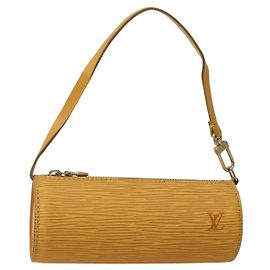 LOUIS VUITTON Bolsa Soufflot Epi Amarilla LV Auth 140980 Amarillo