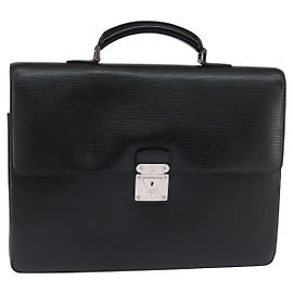 LOUIS VUITTON Sac de Bureau Epi Laguito Noir M54552 LV Auth BA5802 Noir