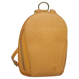 LOUIS VUITTON Epi Mabillon Backpack Yellow M52239 LV Auth 141386 Yellow