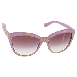 Dolce & Gabbana Gafas de sol DOLCE&GABBANA de plástico rosa Auth bs29133 Rosa