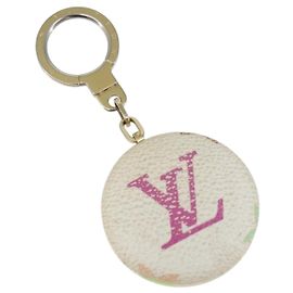 LOUIS VUITTON Monogram Multicolor Astropill Charm Weiß M51911 LV Auth 140420 Weiß