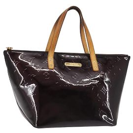 LOUIS VUITTON Bolsa Tote Bellevue GM Monogram Vernis Amarante M93589 Auth 142614 Burdeos