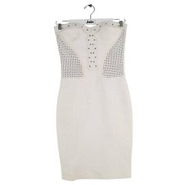 Versace Vestido de algodão branco Branco