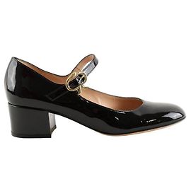 Gianvito Rossi Schwarze Lacklederabsätze Schwarz