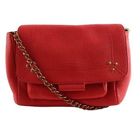 Jerome Dreyfuss Bolsa de ombro de couro vermelho Vermelho