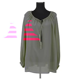 Saint Laurent-Pink silk blouse-Pink