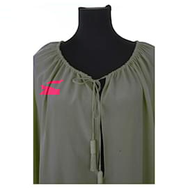 Saint Laurent-Pink silk blouse-Pink