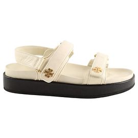 Tory Burch beige leather mules Beige