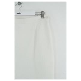 Saint Laurent-White cotton mini skirt-White