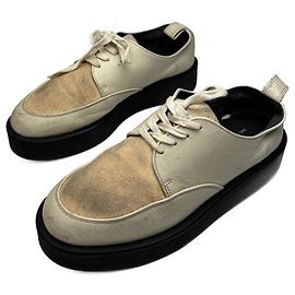 Comme Des Garcons Vintage Comme Des Garçons Leather Suede Sneaker beige white black Men EU42 White