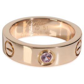 Cartier Love Ring aus Roségold und Saphir Andere