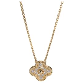 Pendente Vintage Alhambra in Oro Giallo e Diamanti di Van Cleef & Arpels Altro