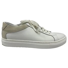 Sneakers basse Iris & Ink in pelle e suede bianco Bianco Crudo