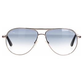 Tom Ford Marko Aviator Sunglasses In Silver Metal Silvery Metallic
