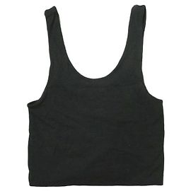 Autre Marque ASTRAET Mini Canotta Mix di Rayon Nero