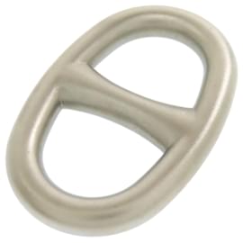 Hermès-Bague à Écharpe Chaine d'Ancre Hermès-Argenté