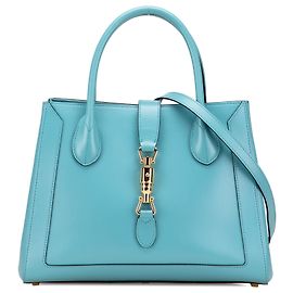 Bolsa Jackie 1961 média em couro de bezerro azul Gucci Azul Azul claro